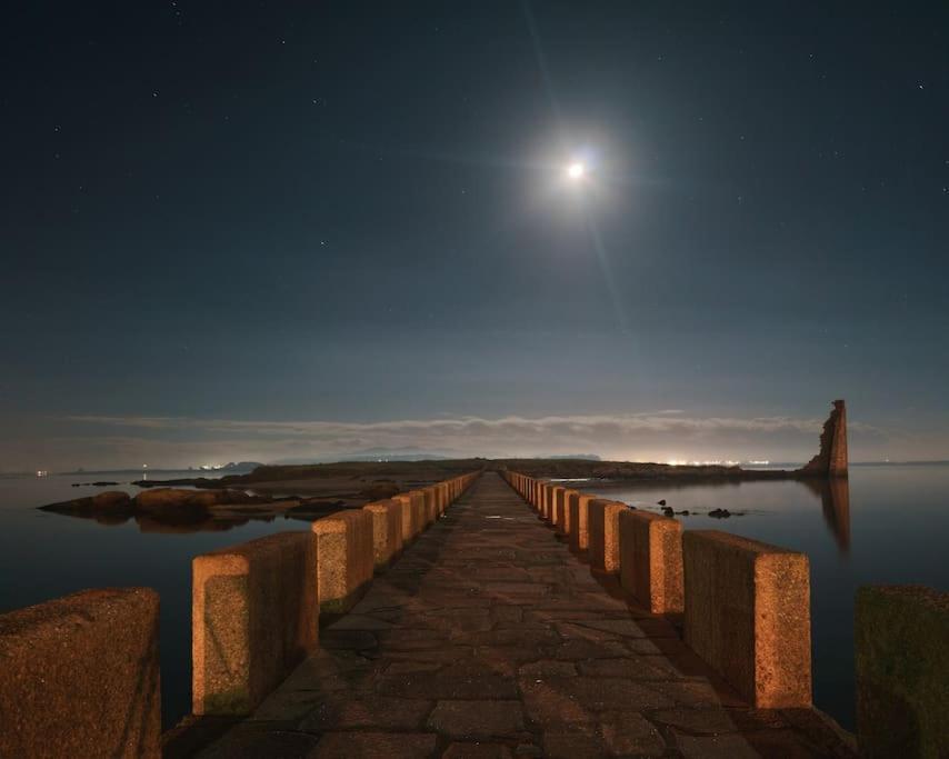 Apto Solpor, Terraza Y Parking Cambados Kültér fotó
