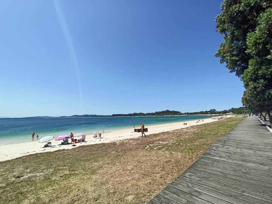 Apto Solpor, Terraza Y Parking Cambados Kültér fotó