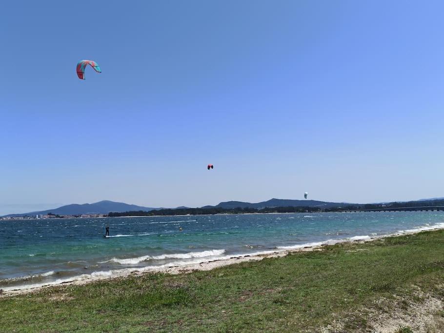 Apto Solpor, Terraza Y Parking Cambados Kültér fotó