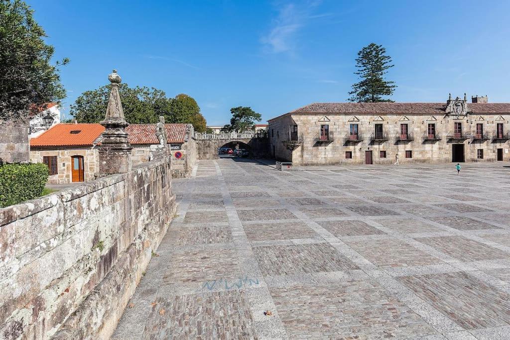 Apto Solpor, Terraza Y Parking Cambados Kültér fotó